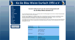 Desktop Screenshot of kage-blau-weiss.de
