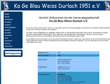 Tablet Screenshot of kage-blau-weiss.de